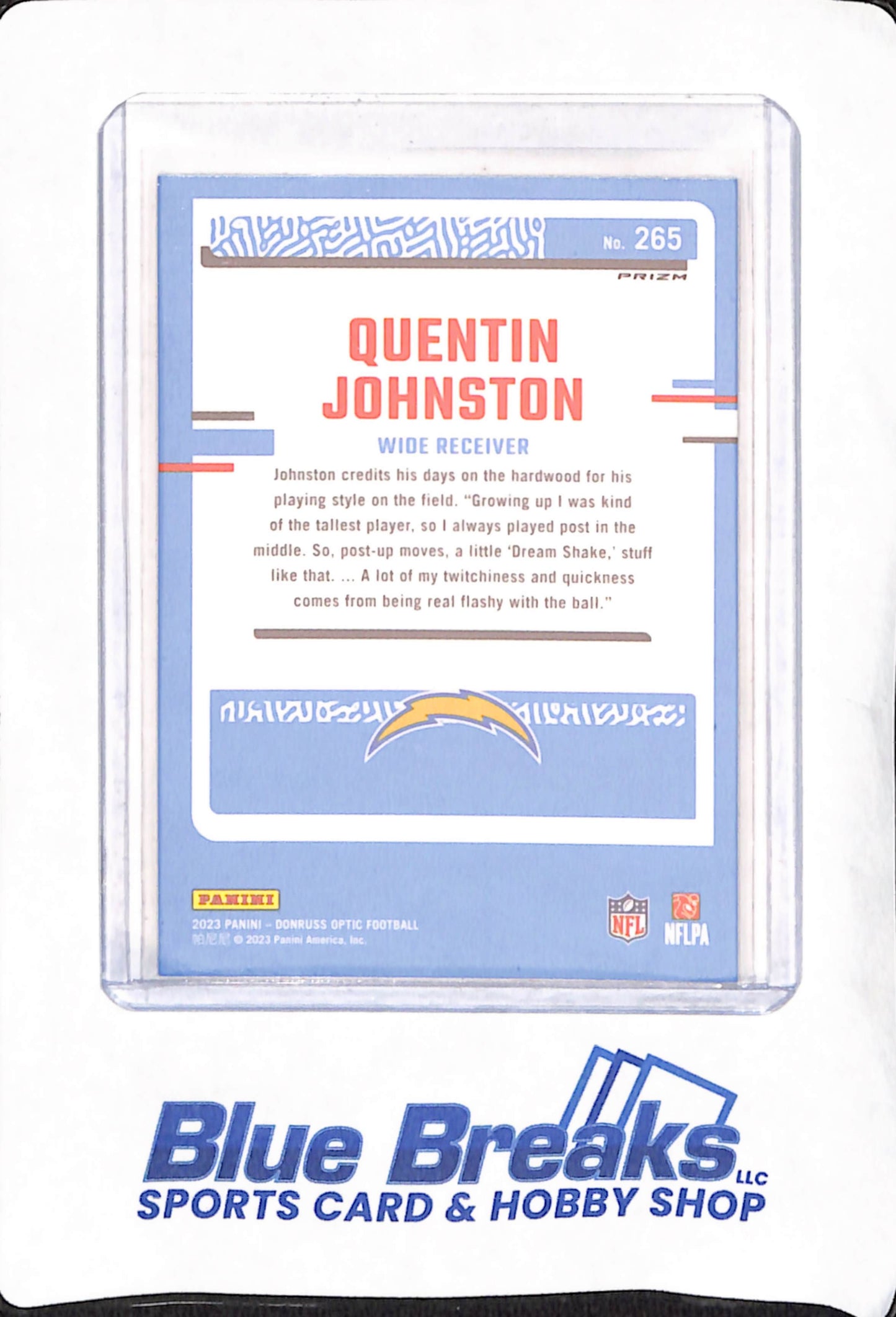 2023 Panini Donruss Optic - Quentin Johnston - Los Angeles Chargers - Football - Rated Rookie - Star Border - #265