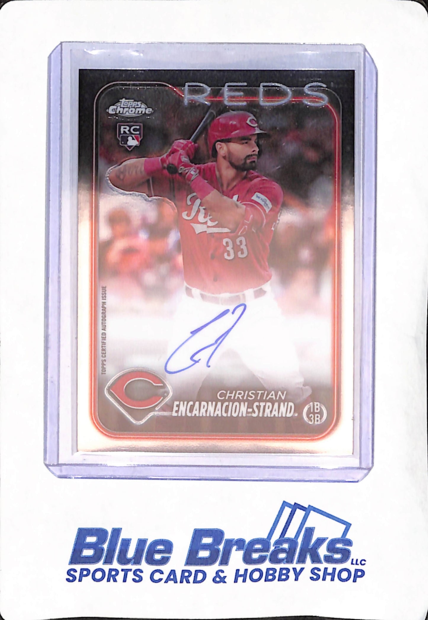 2024 Topps Chrome - Christian Encarnacion-Strand - Cincinnati Reds - Baseball - Autograph - RC - #RA-CEN