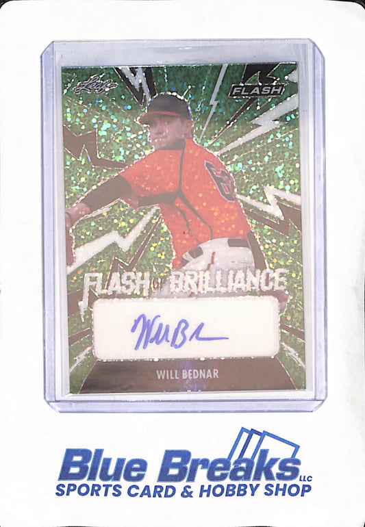 2021 Leaf - Will Bednar - San Francisco Giants - Baseball - Flash of Brilliance - Autograph - 1525 - #FB-WB1