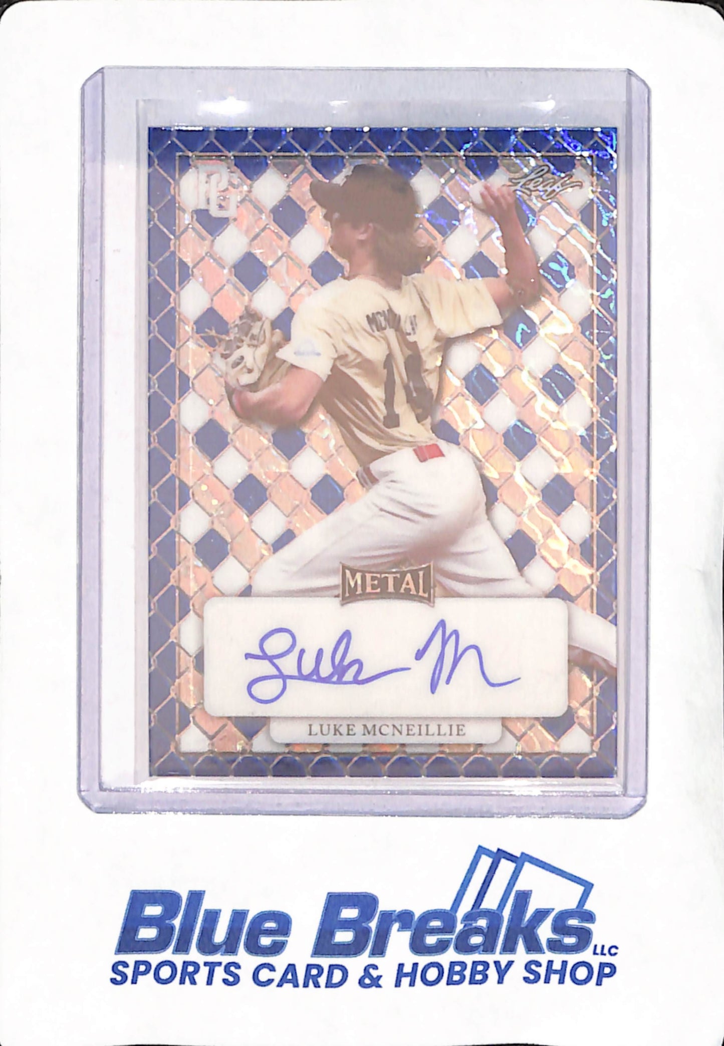 2022 Leaf Metal - Perfect Game - Luke McNeillie - National Showcase - Baseball - Autograph - 1/1 - #MA-LM4