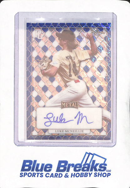 2022 Leaf Metal - Perfect Game - Luke McNeillie - National Showcase - Baseball - Autograph - 1/1 - #MA-LM4