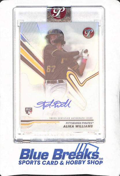 2024 Topps Pristine - Alika Williams - Pittsburgh Pirates - Baseball - Autograph - RC - #PA-AW