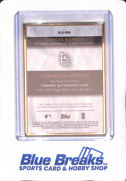 2020 Topps Gold Label - Rangel Ravelo - St. Louis Cardinals - Baseball - Autograph - RC - #GLA-RRA