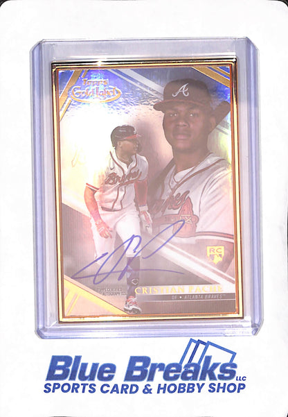 2021 Topps Gold Label - Cristian Pache - Atlanta Braves - Baseball - Autograph - RC - #FA-CP