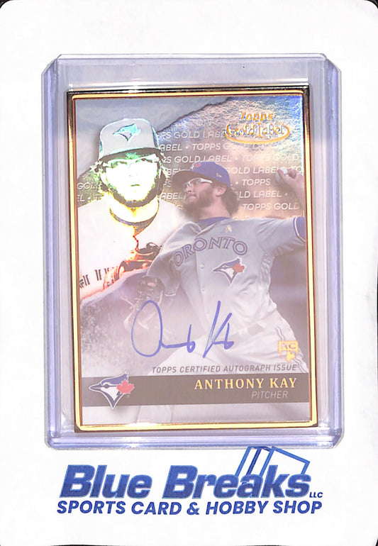 2020 Topps Gold Label - Anthony Kay - Toronto Blue Jays - Baseball - Autograph - RC - #GLA-AK