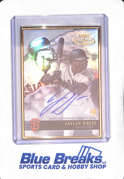 2020 Topps Gold Label - Jaylin Davis - San Francisco Giants - Baseball - Autograph - RC - #GLA-JDA