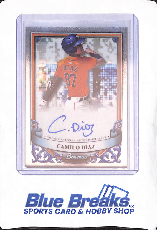 2024 Bowman Sterling - Camilo Diaz - Houston Astros - Baseball - Autograph - #PA-CD