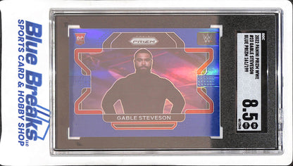 2022 Panini Prizm WWE - Gable Stevenson - Blue - RC - 161/199 - SGC 8.5 - #23