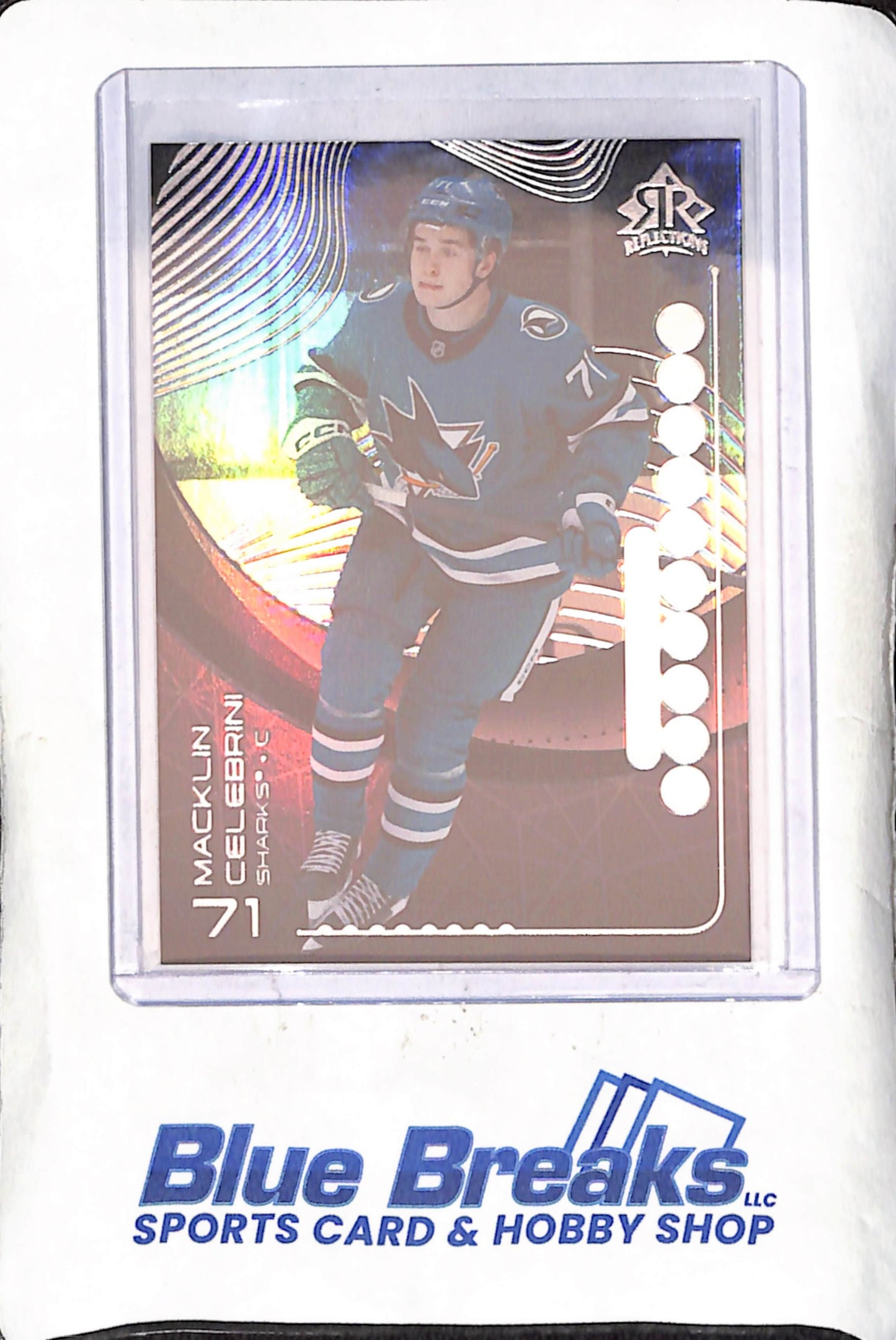 2024-25 Upper Deck Extended Series - Macklin Celebrini - Triple Dimension Reflections - San Jose Sharks - Hockey - #TBR-12