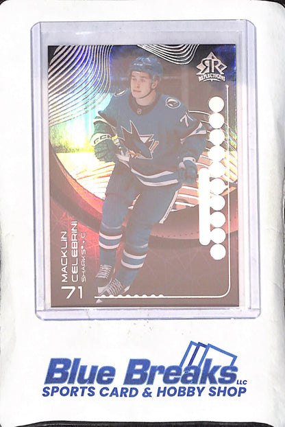 2024-25 Upper Deck Extended Series - Macklin Celebrini - Triple Dimension Reflections - San Jose Sharks - Hockey - #TBR-12