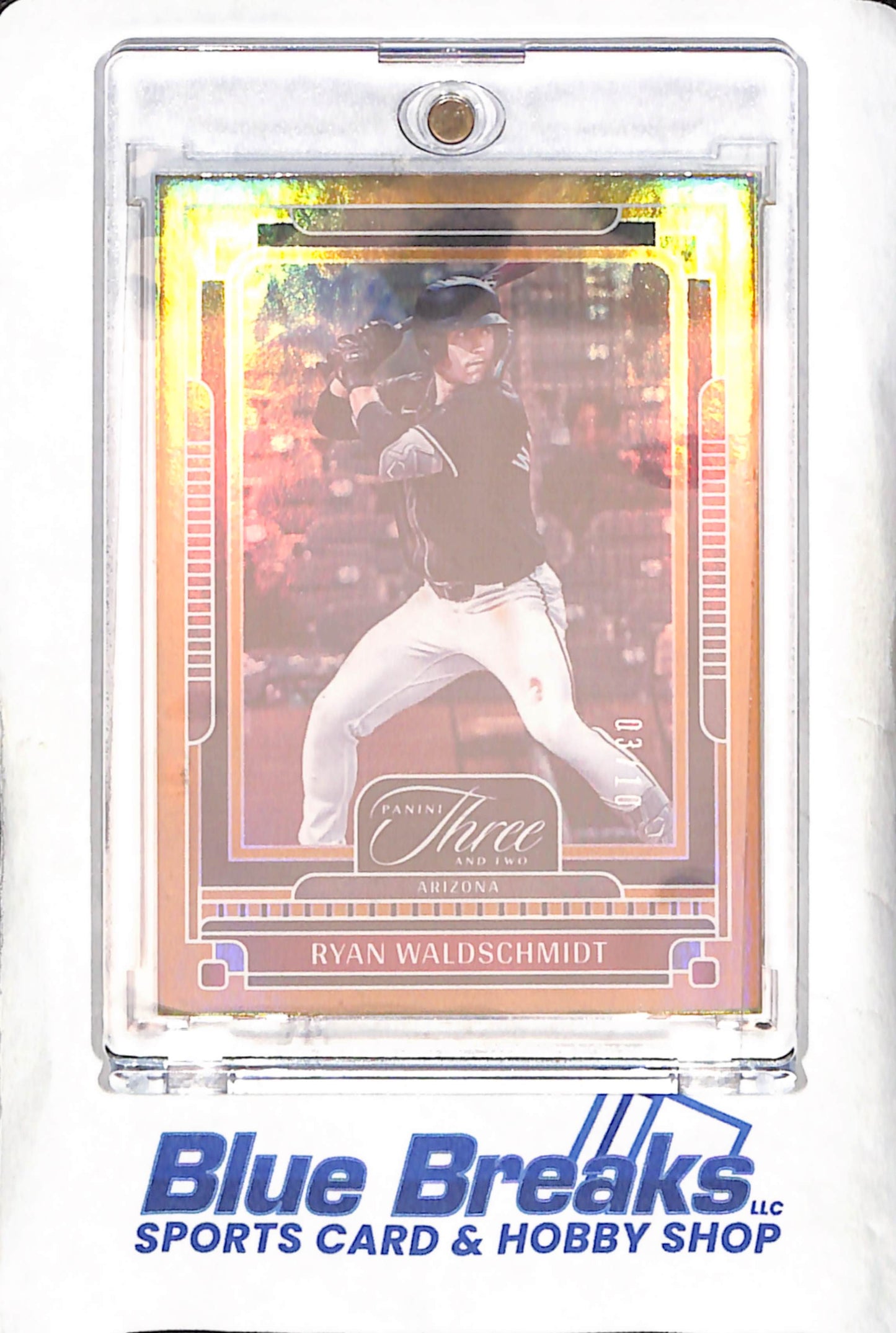 2025 Panini Three and Two - Ryan Waldschmidt - Gold - 3/10 - Arizona Diamondbacks - Baseball - #77