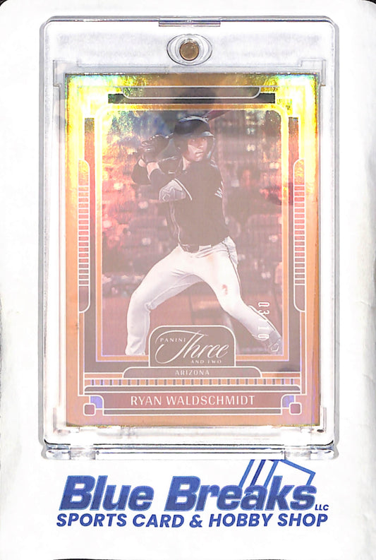 2025 Panini Three and Two - Ryan Waldschmidt - Gold - 3/10 - Arizona Diamondbacks - Baseball - #77