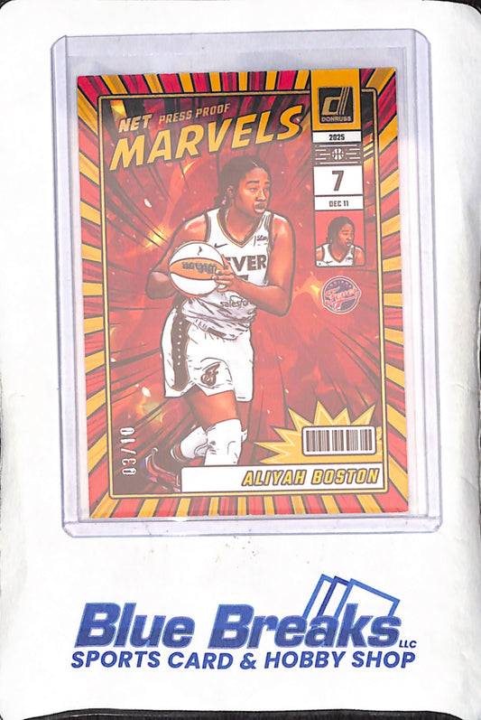 2025 Panini Donruss WNBA - Aliyah Boston - Net Marvels - 3/10 - Denver Fever - Basketball - #10