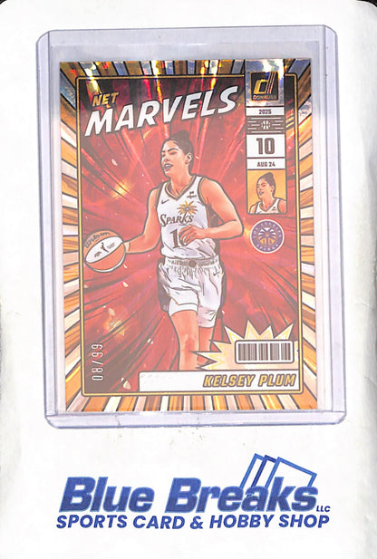 2025 Panini Donruss WNBA - Kelsey Plum - Net Marvels - 8/99 - Los Angeles Sparks - Basketball - #3