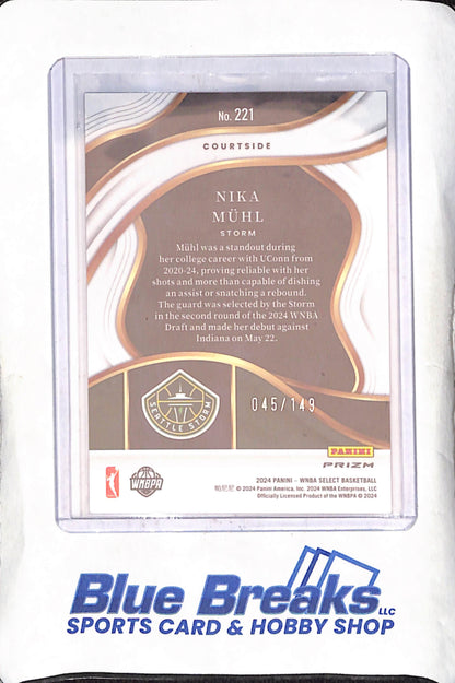 2024 Panini Select WNBA - Nike Muhl - Purple Ice - 45/149 - RC - Seattle Storm - Basketball -#221
