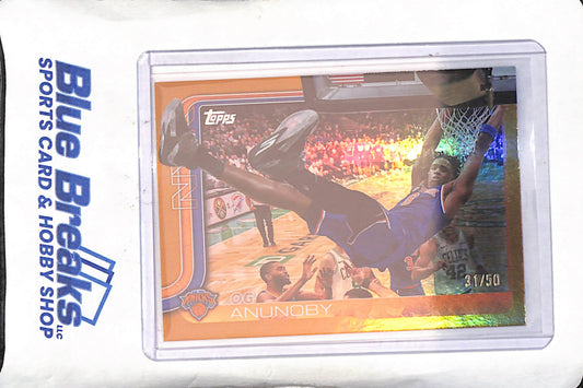 2025 Topps Chrome - Og Anunoby - Gold - 31/50 - New York Knicks - Basketball - #15