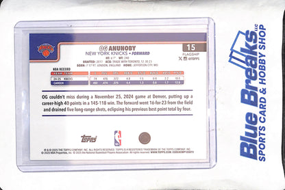 2025 Topps Chrome - Og Anunoby - Gold - 31/50 - New York Knicks - Basketball - #15