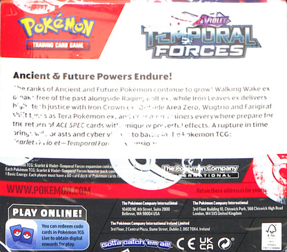 Scarlet & Violet Temporal Forces Booster Box - Pokemon - Sealed Wax