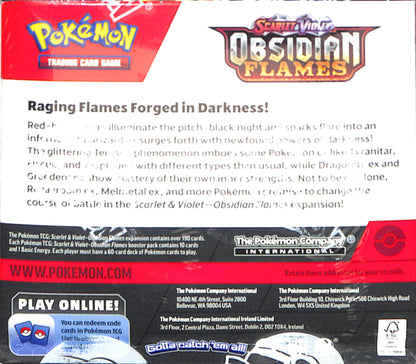 Scarlet & Violet Obsidian Flames Booster Box - Pokemon - Sealed Wax