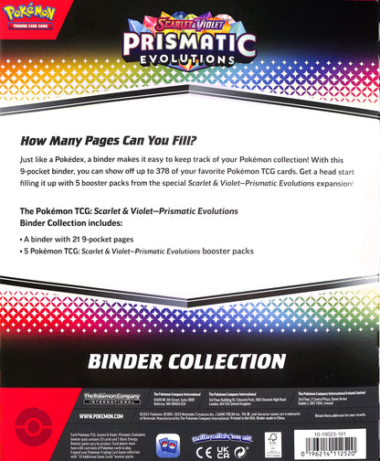 Pokemon Scarlet & Violet Prismatic Evolutions Binder Collection - Sealed Wax