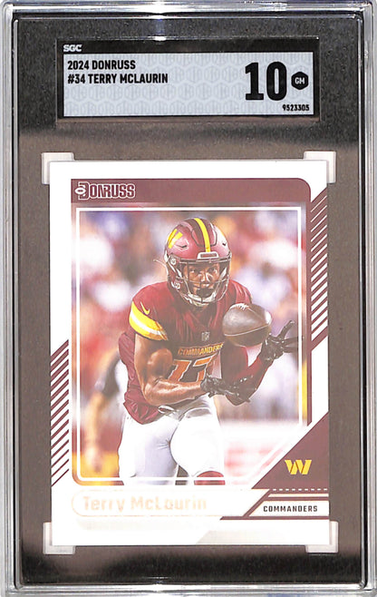 2024 Panini Donruss - Terry McLaurin - Washington Commanders - Football - SGC 10 - #34
