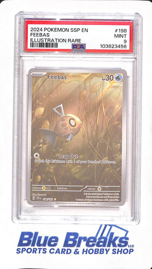 2024 Pokemon SSP EN Feebas Illustration Rare - PSA Mint 9 - #198