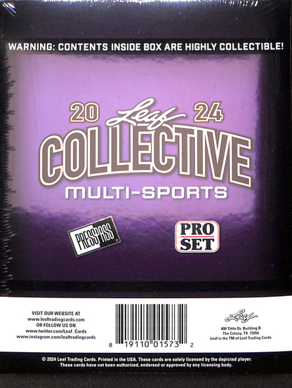 2024 Leaf Collective - Multi-Sports - Hobby Box - Sealed Wax