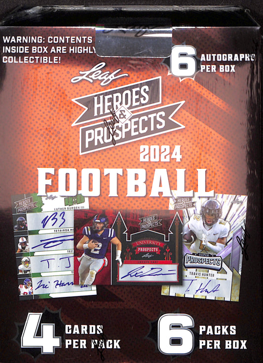 2024 Leaf Heroes & Prospects Football - Hobby - Sealed Wax