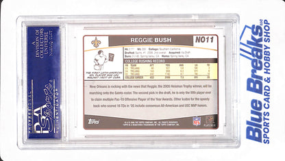 2006 Topps Team Set - Reggie Bush - New Orleans Saints - Reggie Bush - Football - PSA GEM MT 10 - #11