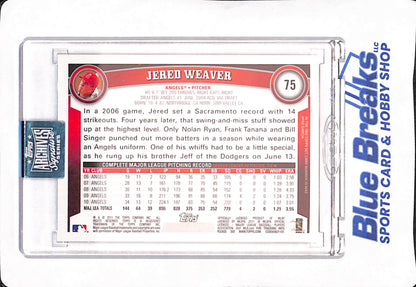 2024 Topps Archives Signature Series - Jered Weaver - Los Angeles Angels - 33/48 - #75