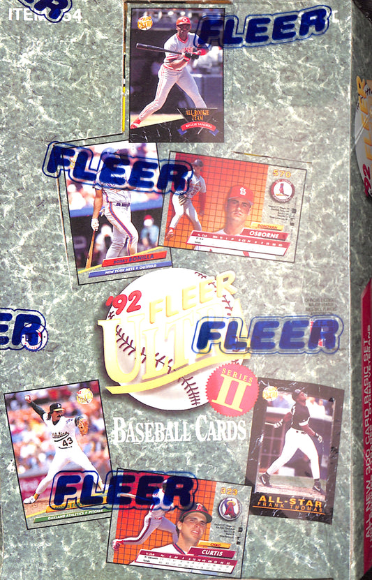 1992 Fleer Ultra - Series Two - Baseball - Sealed Wax