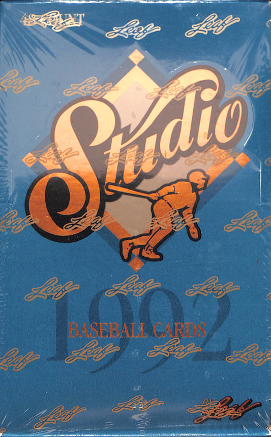 1992 Leaf Studio Baseball Cards Hobby - Sealed Wax