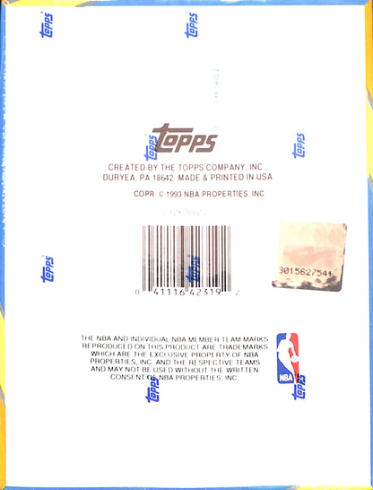 1992-93 Topps Basketball Series 2 Picture Cards