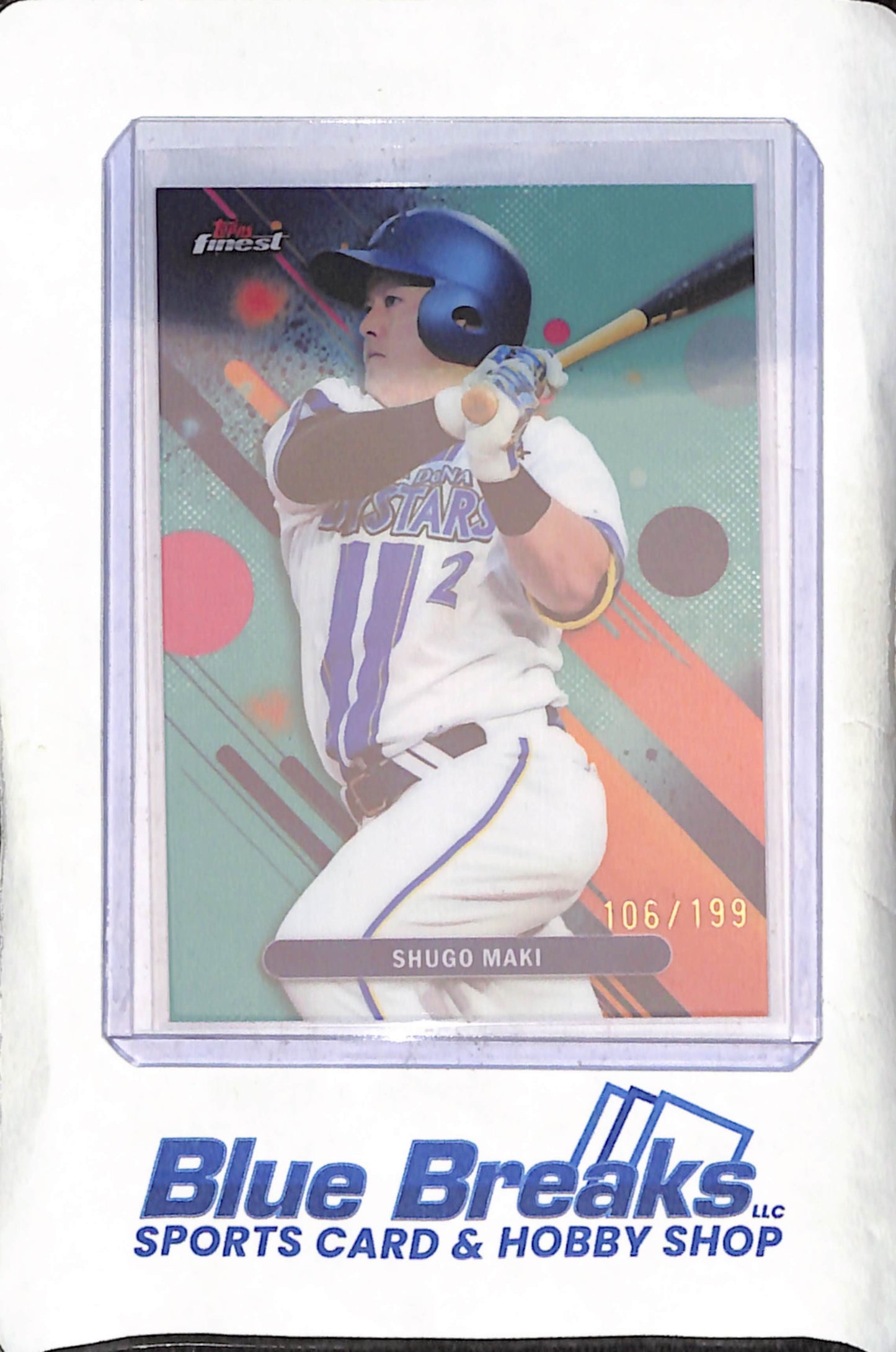 2025 Topps Finest NPB - Shugo Maki - 106/199 - Yokohama DeNA Baystars - Japanese Baseball - Baseball - #42