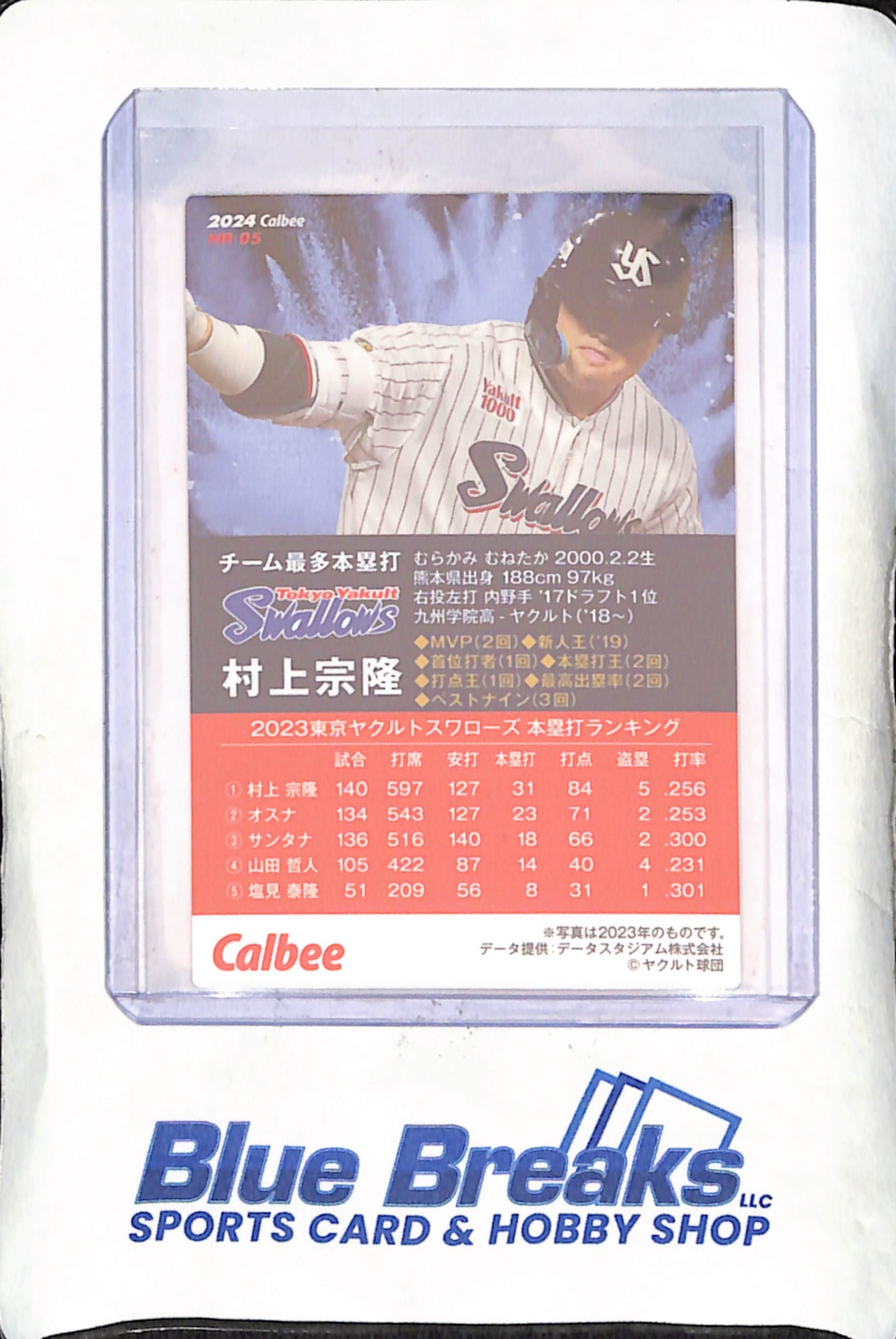 2024 Calbee - Munetaka Murakami - Home Run - Tokyo Yakult Swallows - Japanese Baseball - Baseball - #HR-05
