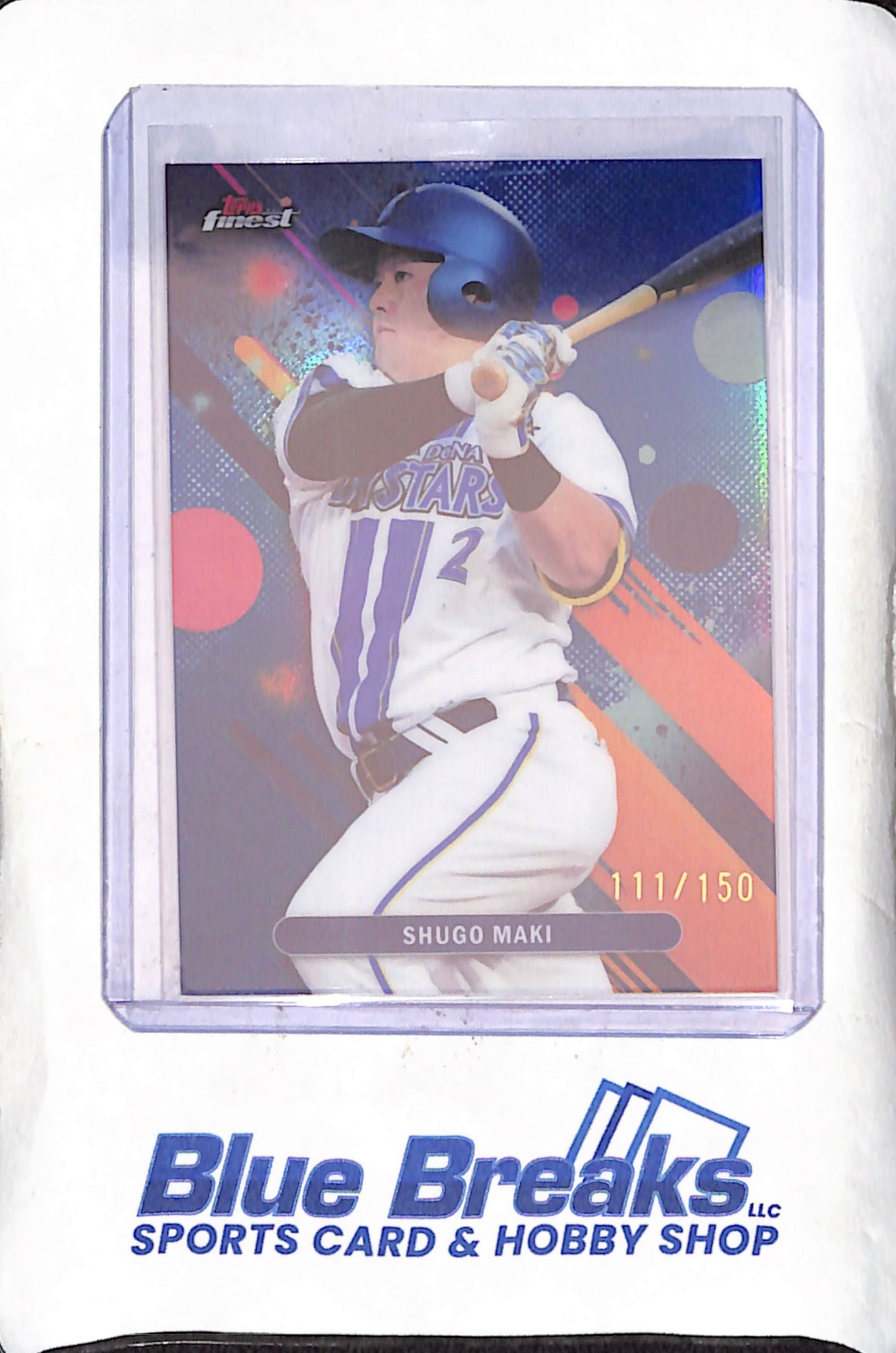 2025 Topps Finest NPB - Shugo Maki - 111/150 - Yokohama DeNA Baystars - Japanese Baseball - Baseball - #42