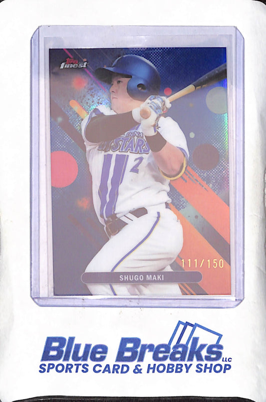 2025 Topps Finest NPB - Shugo Maki - 111/150 - Yokohama DeNA Baystars - Japanese Baseball - Baseball - #42