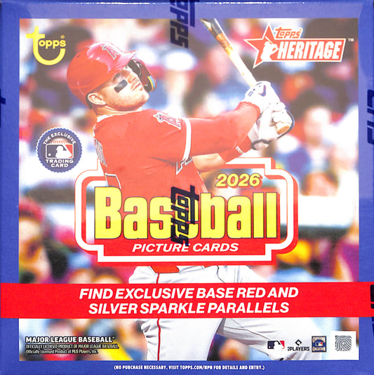 2026 Topps Heritage Baseball Mega Box - Sealed Wax