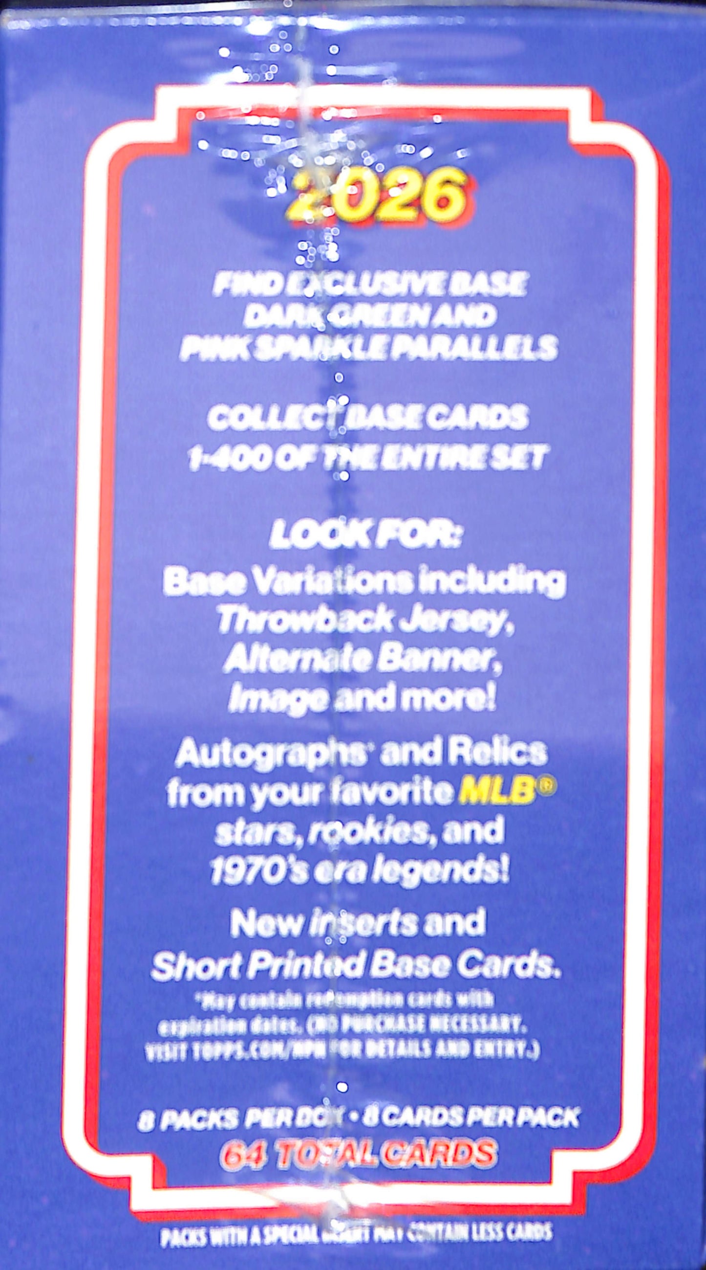 2026 Topps Heritage Baseball Blaster Box - Sealed Wax