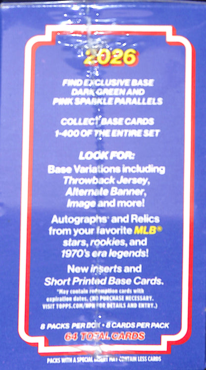 2026 Topps Heritage Baseball Blaster Box - Sealed Wax