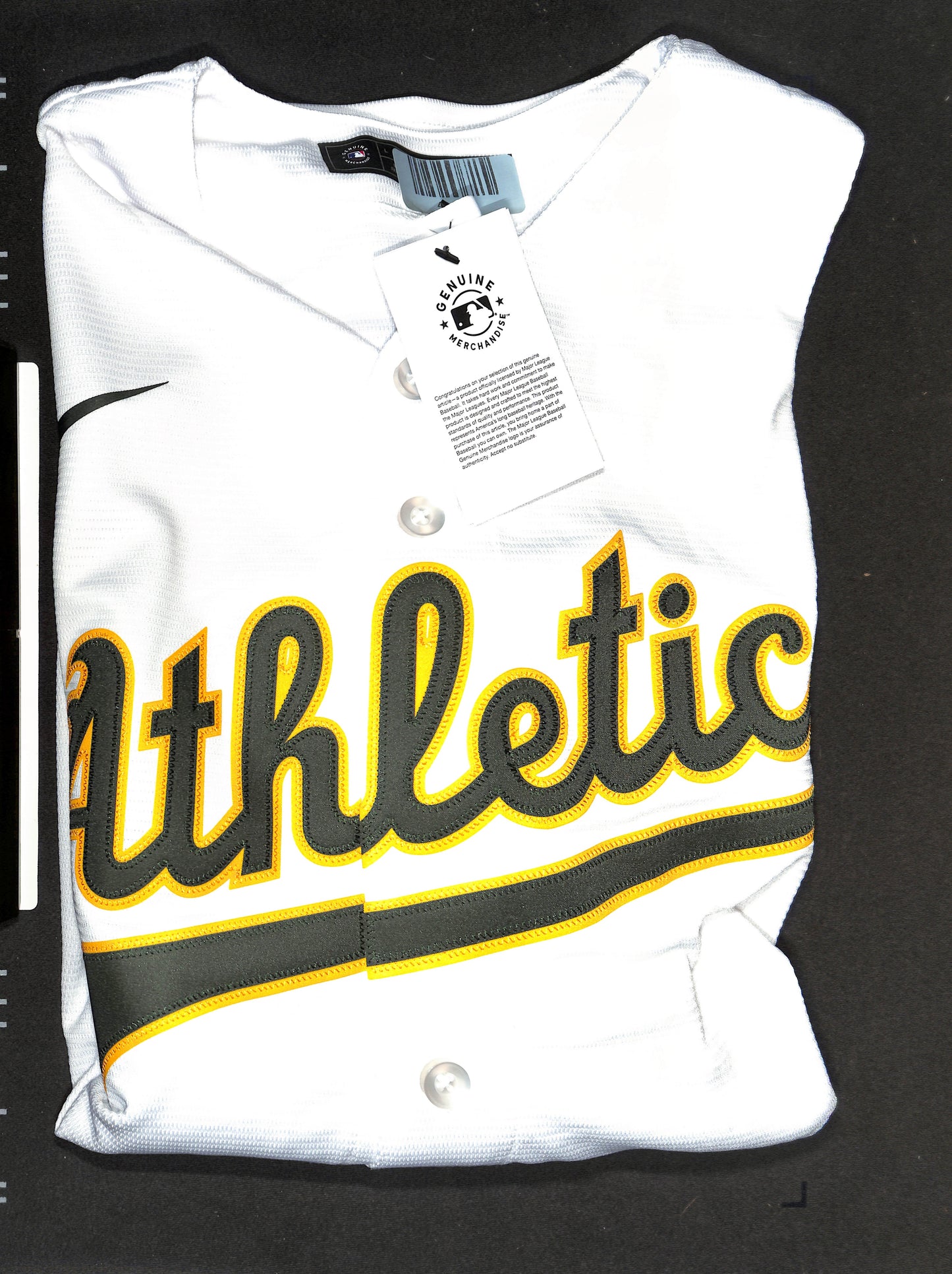 2025 MLB Fanatics Under Wraps Nick Kurtz Autographed Jersey - Authenticated - Oakland Athletics - Baseball