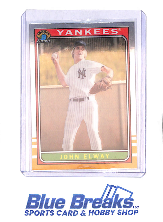 2024 Bowman Chrome - John Elway - New York Yankees - Football - Baseball - #81D-JE