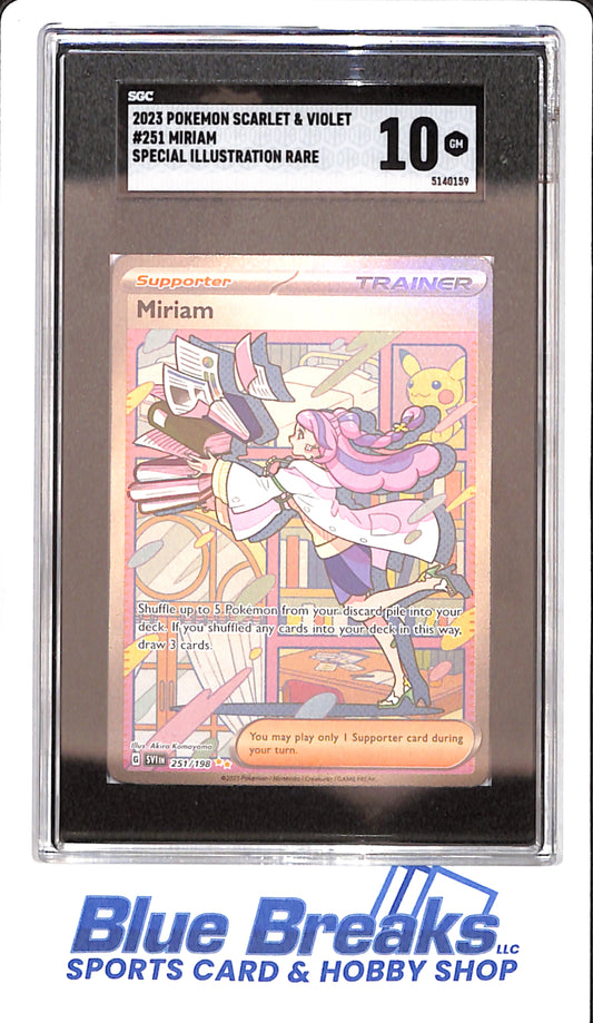 2023 Pokemon Scarlet & Violet - # 251 - Miriam Special Illustration rare - SGC 10