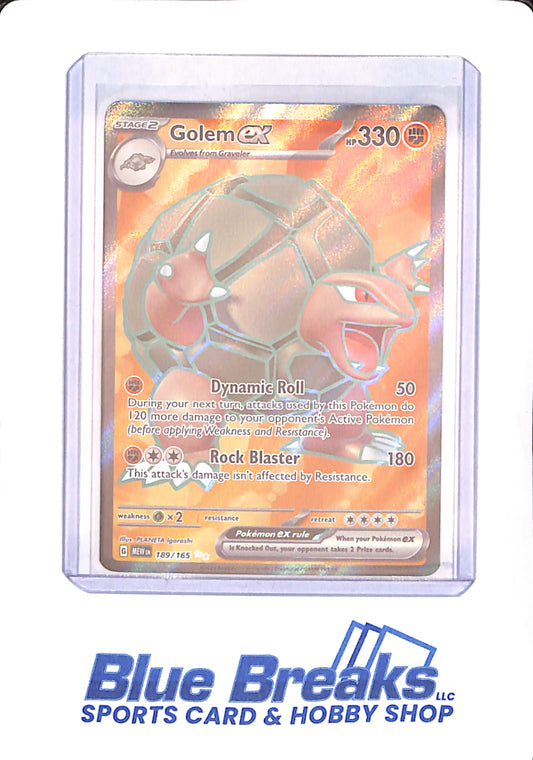 Pokémon Golem ex 189/165 Sv: Scarlet & Violet 151 Holo