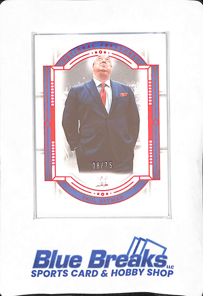 2024 Panini - National Treasures - WWE - Paul Heyman - Red - 8/75 - # 53