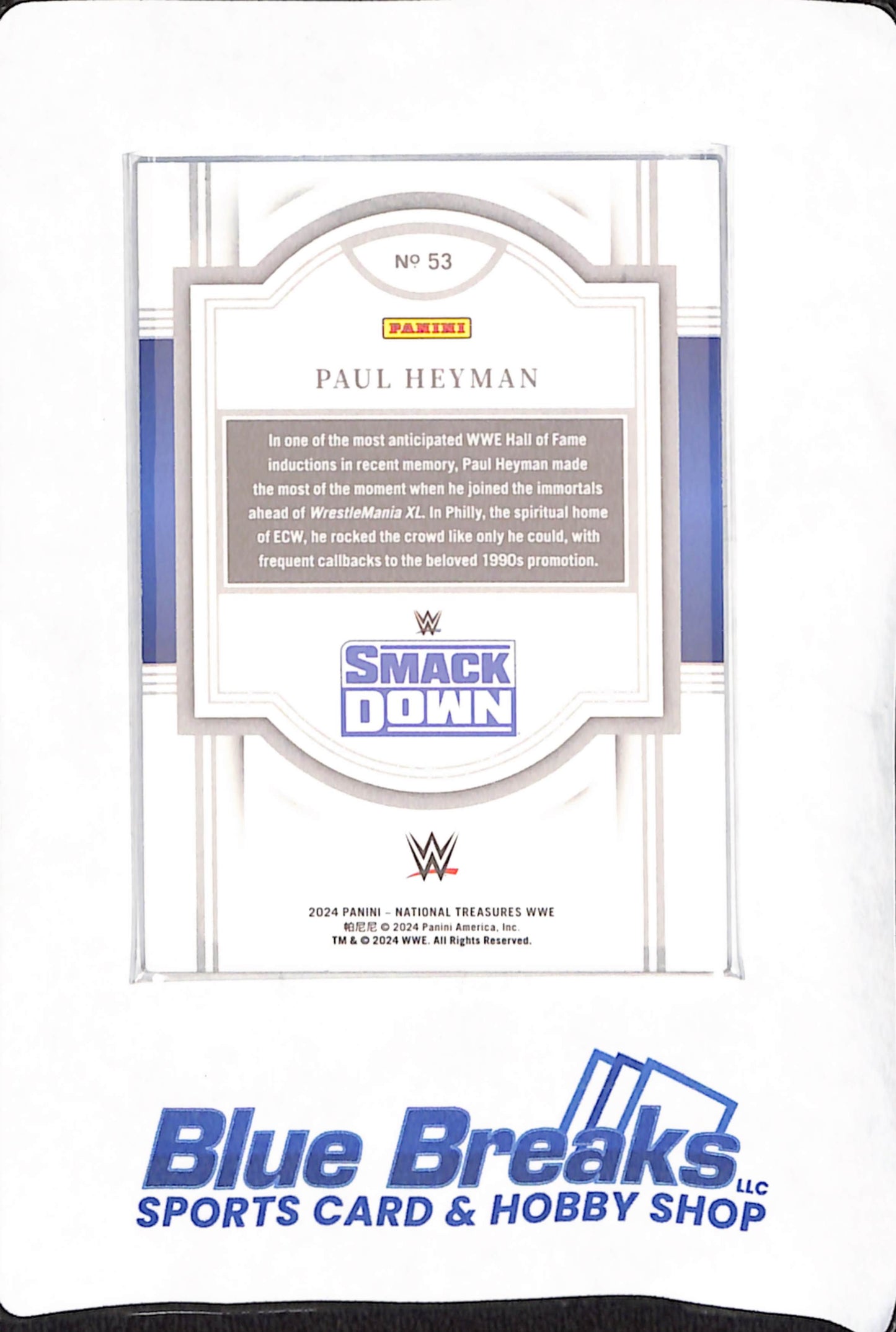 2024 Panini - National Treasures - WWE - Paul Heyman - Red - 8/75 - # 53