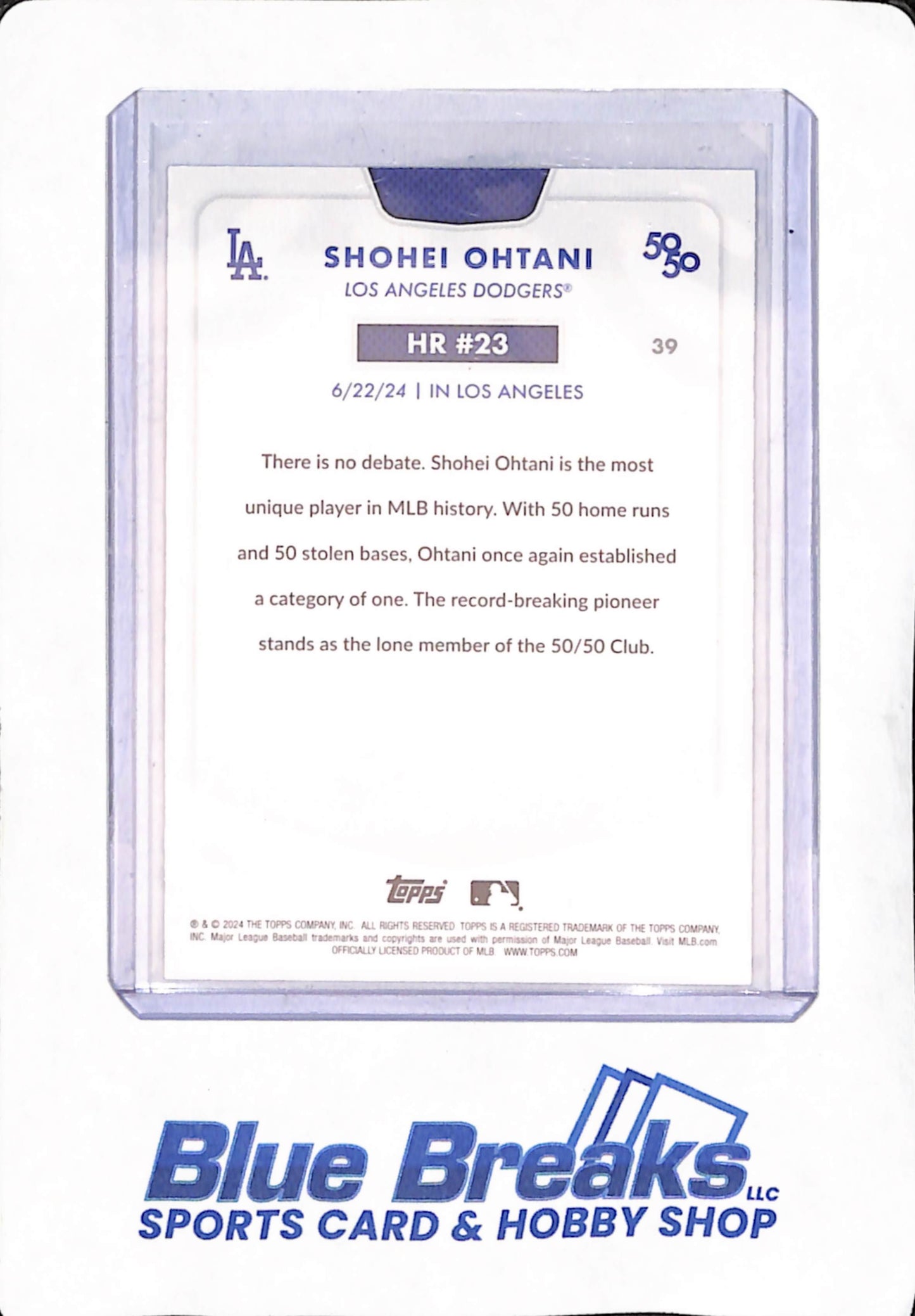 Shohei Ohtani - 3 Different 50/50 Cards - #23 - Base - Kanji - Blue Parallel 108/150 - #39