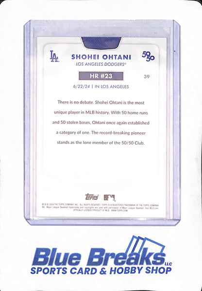 Shohei Ohtani - 3 Different 50/50 Cards - #23 - Base - Kanji - Blue Parallel 108/150 - #39