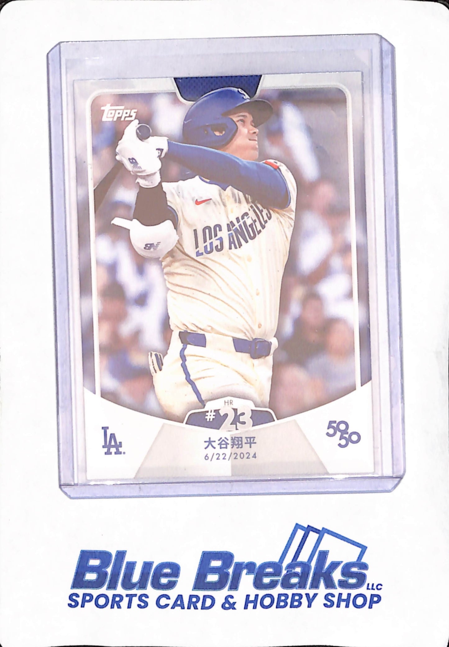 Shohei Ohtani - 3 Different 50/50 Cards - #23 - Base - Kanji - Blue Parallel 108/150 - #39
