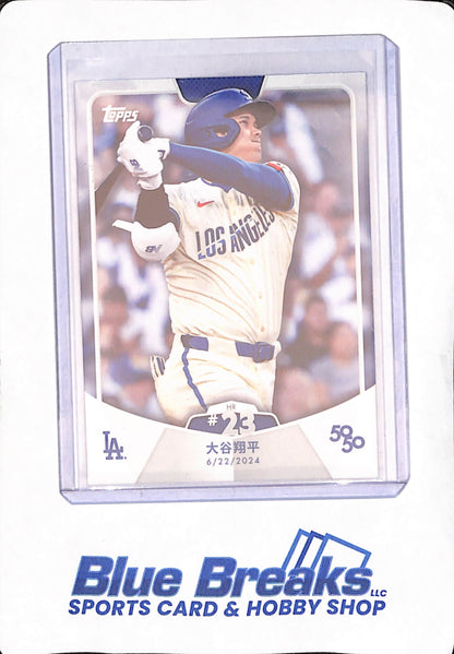 Shohei Ohtani - 3 Different 50/50 Cards - #23 - Base - Kanji - Blue Parallel 108/150 - #39